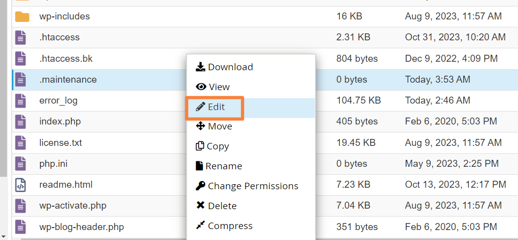 Edit-Maintenenac-File-in-Cpanel