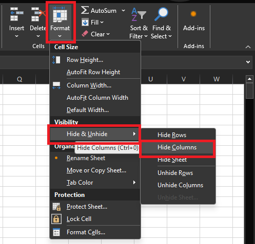 Hide-columns-using-Format-function