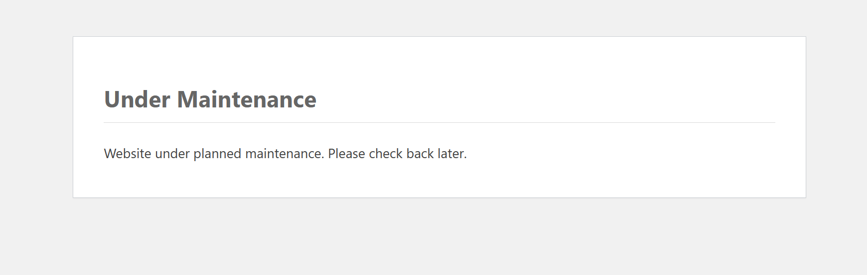 Maintenance-Message-on-WordPress-Site