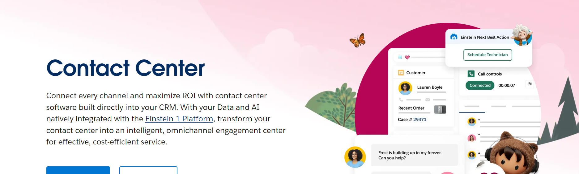 Salesforce contact center solution