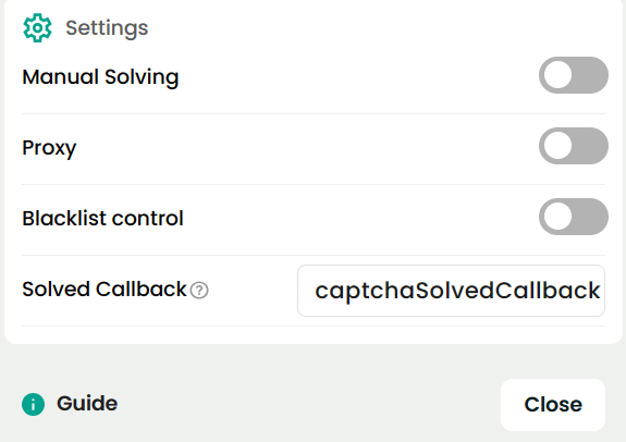 capsolver-settings