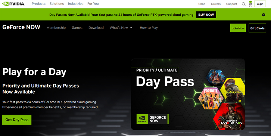 NVIDIA GeForce Now cloud gaming