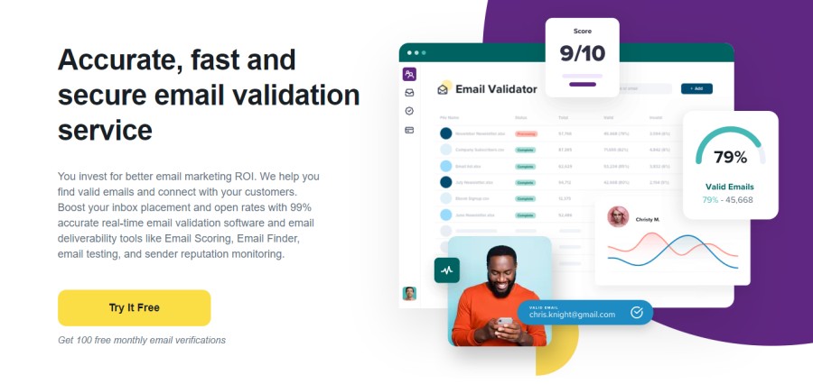 ZeroBounce secure email validation app