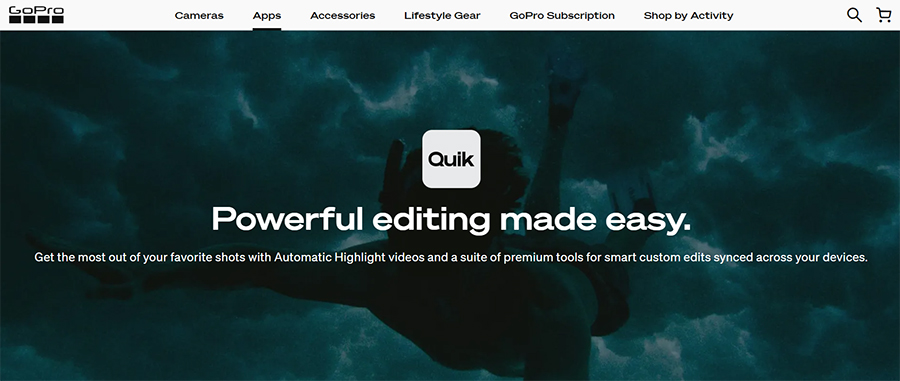 Top video editing apps in 2024 GoPro Quik.