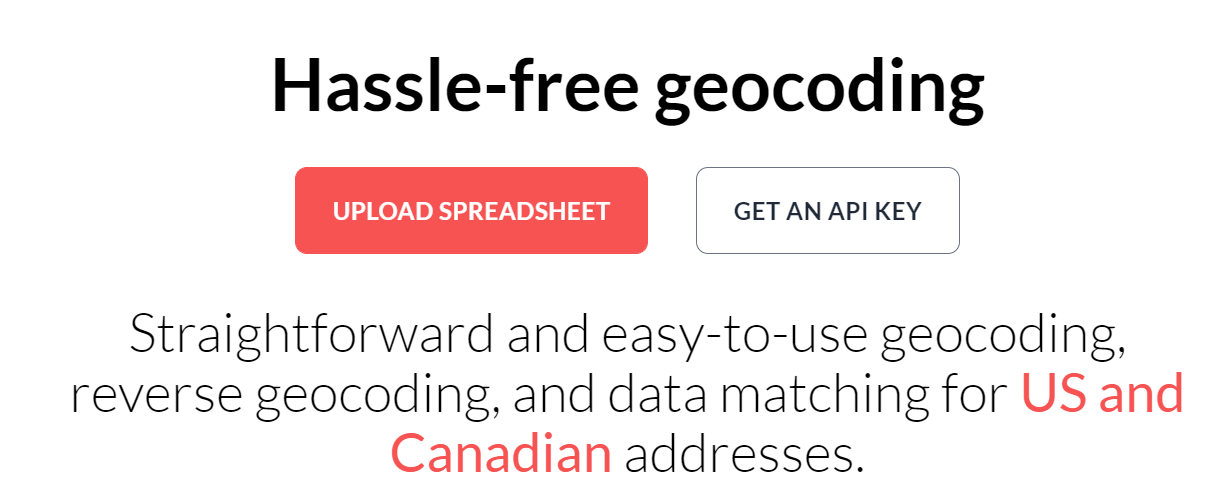 Geocodio Api 13 outils géospatiaux pour le SIG, la cartographie et la visualisation ...