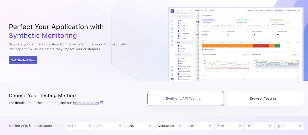 Middleware API monitoring onboarding