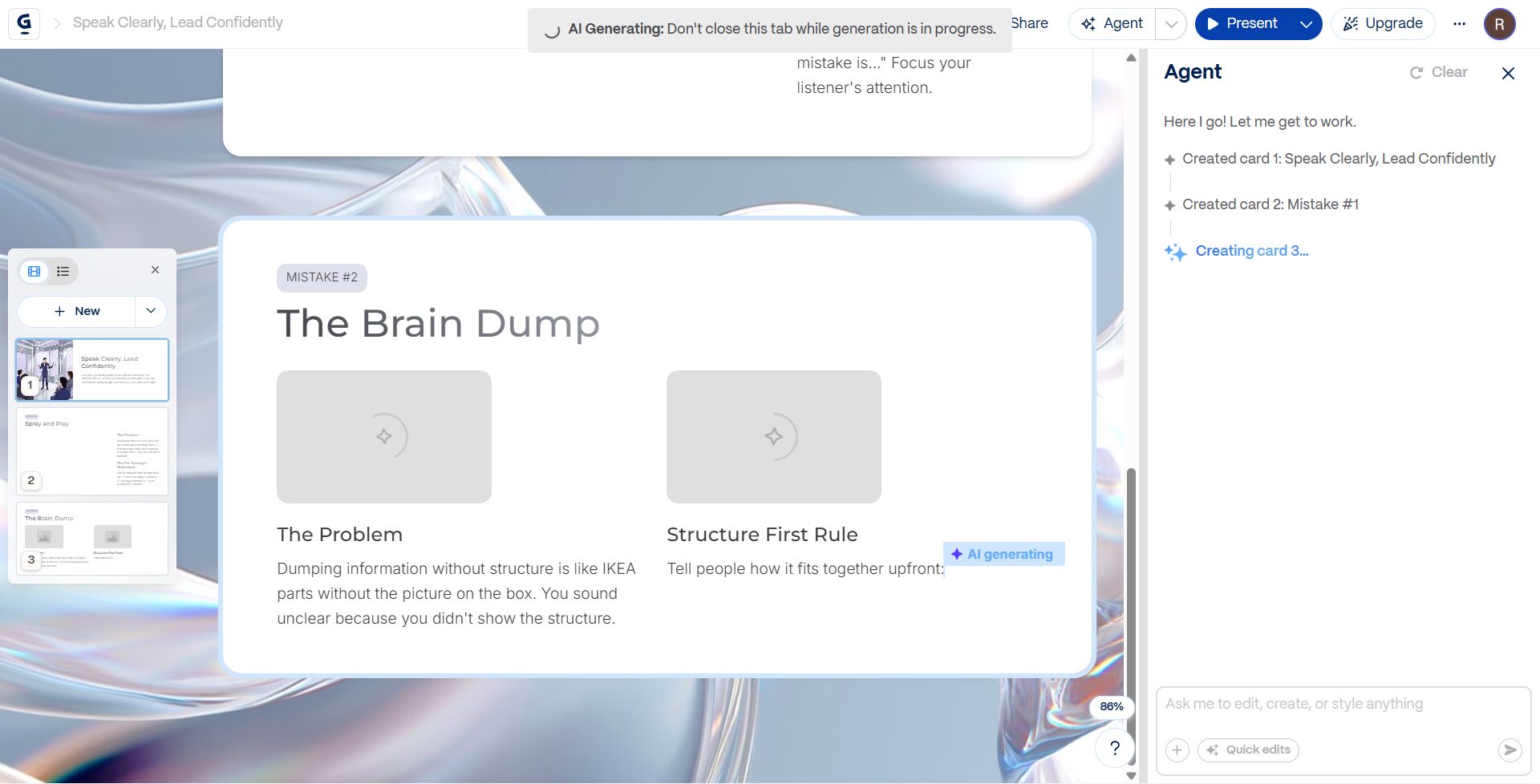gamma ai presentation makers in action