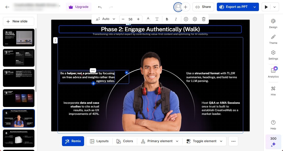 one of the most beginner-friendly AI presentation makers - Presentations AI
