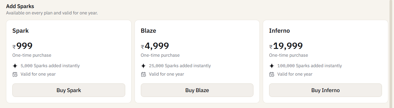 Add More Sparks