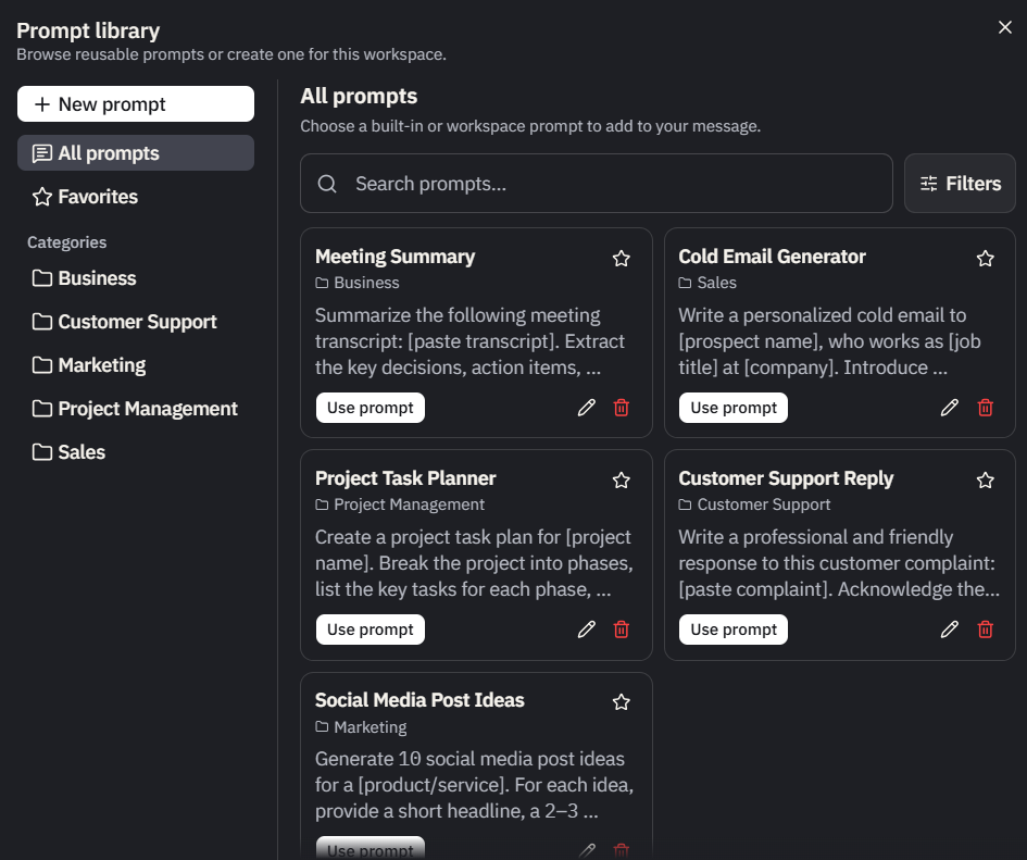 Prompt Library Collection