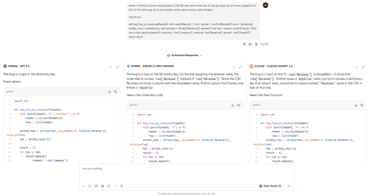 Code Debugging with GPT-5.4, Gemini 3.1 Pro, and Claude 4.6 Sonnnet