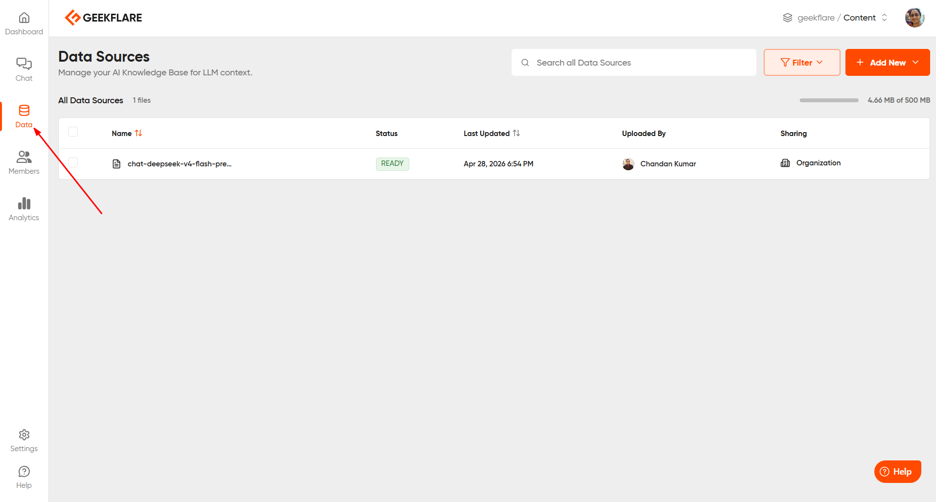 accessing knowledge base on Geekflare