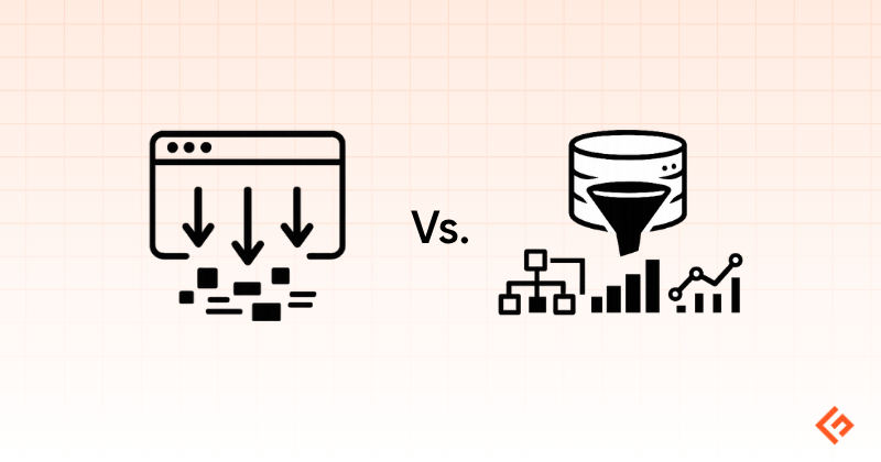 web scraping vs data mining