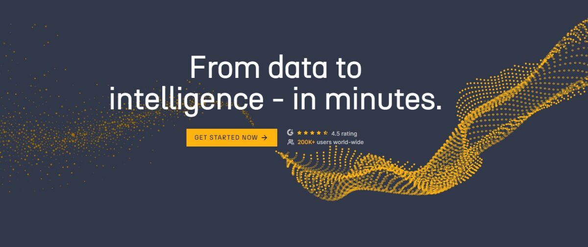 Maltego OSINT tool homepage with 4.5 rating and 200k+ users, data to intelligence platform for cyber investigations.