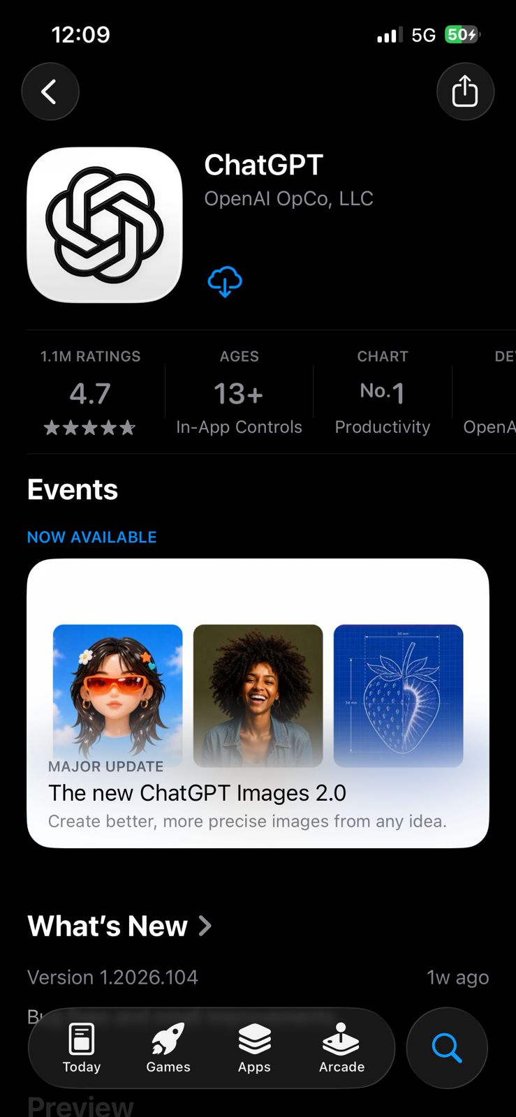 chatgpt on apple app store