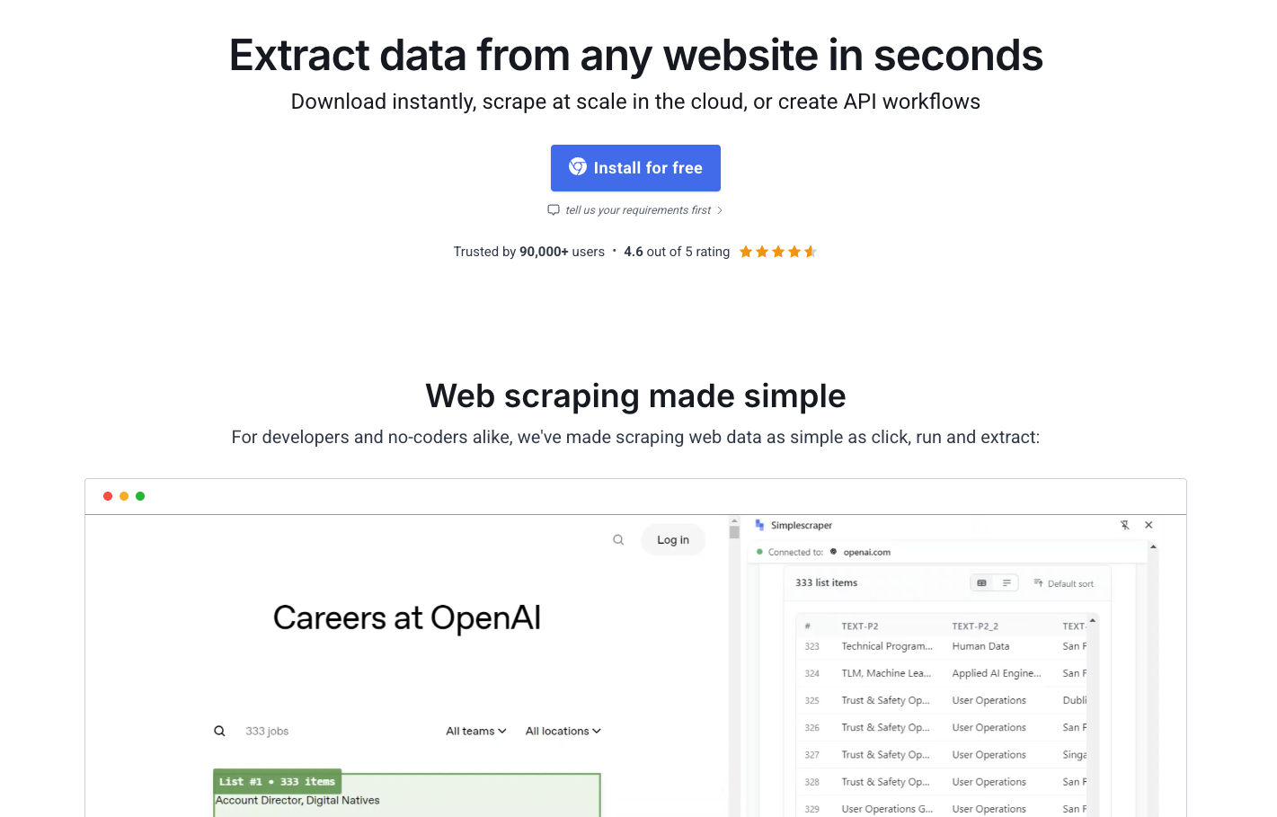 simplescraper