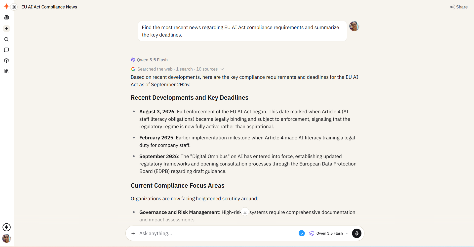 Smart intent detection sample prompt in sparkian