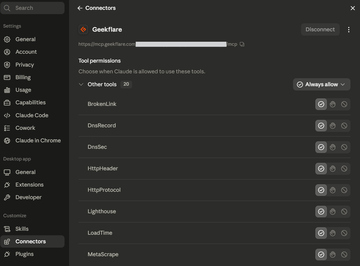 Geekflare-MCP-Connector