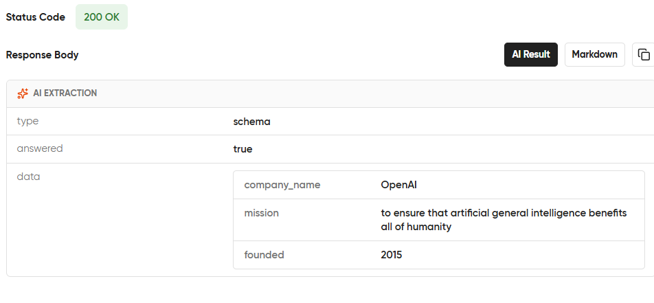 Schema Response