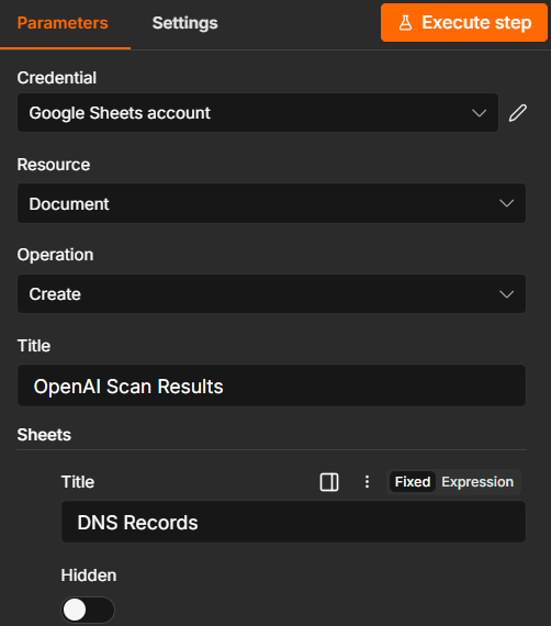 SHEET NODE 1 CONFIGURATIONS