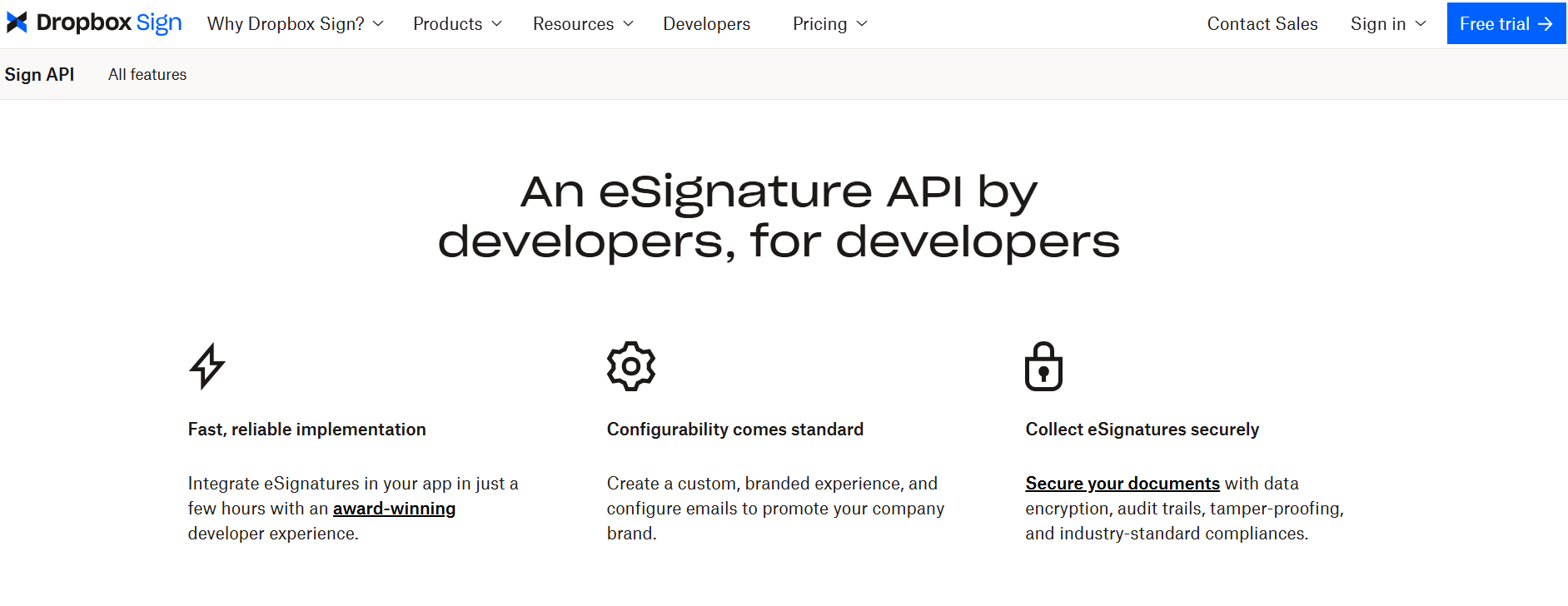 dropbox sign api