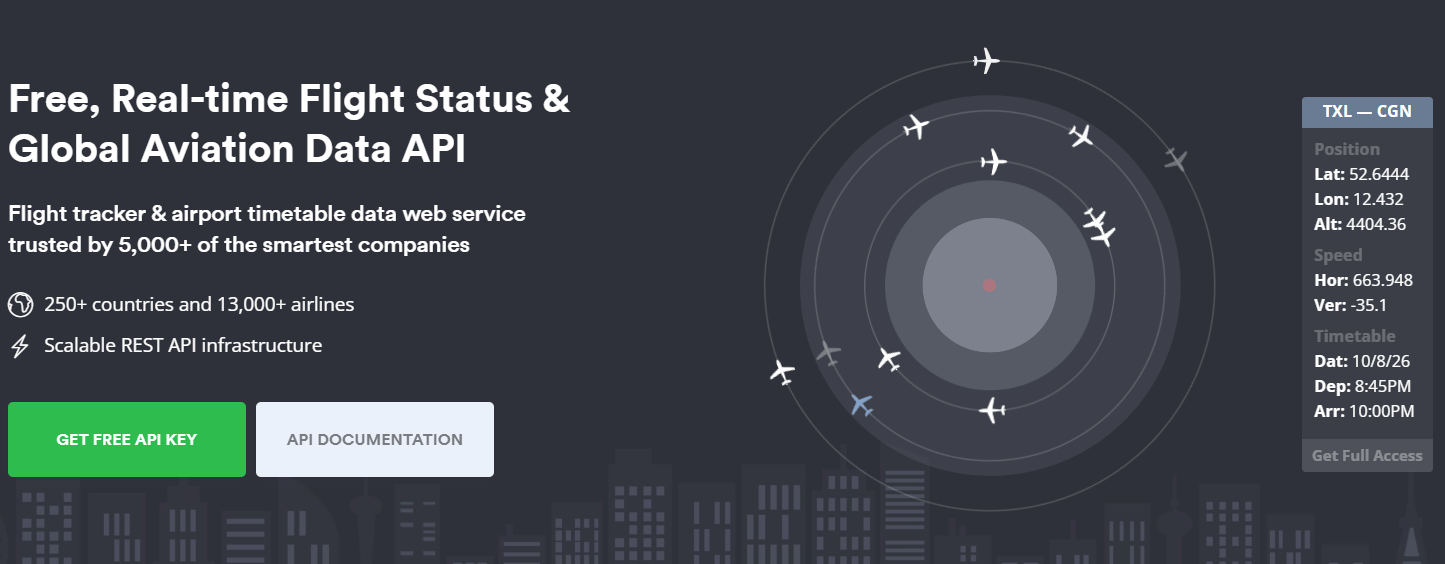 Aviationstack Flight data API