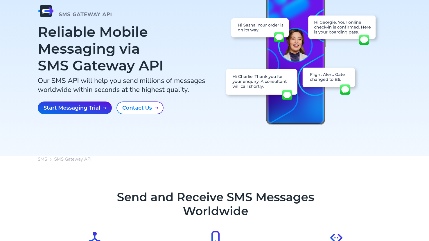 CM.com SMS API