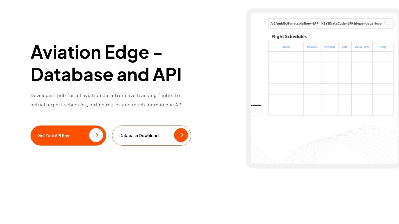 Aviation Edge flight data API
