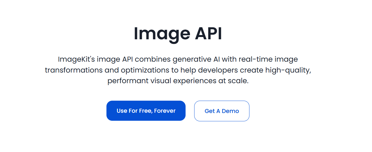 Imagekit image processing API