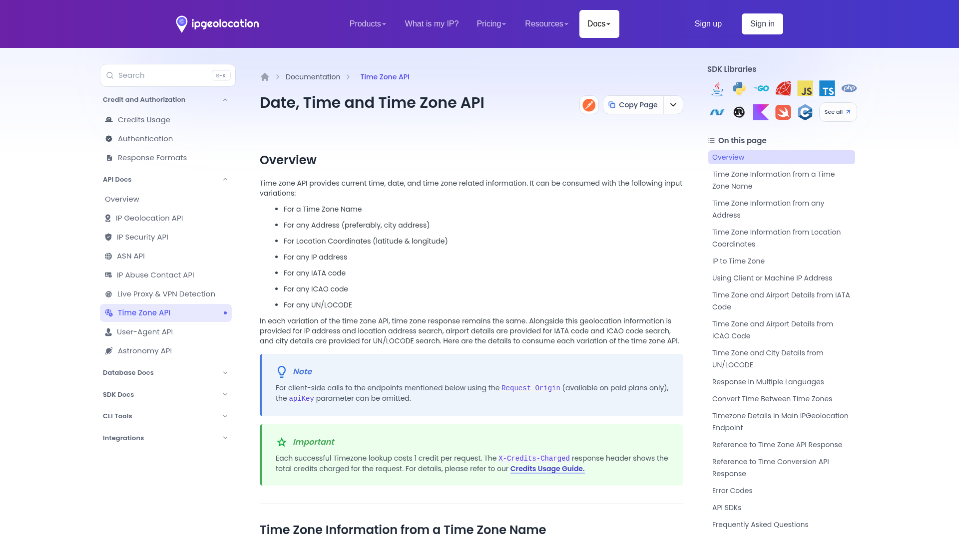 IPGeolocation.io Date, Time and Time Zone API