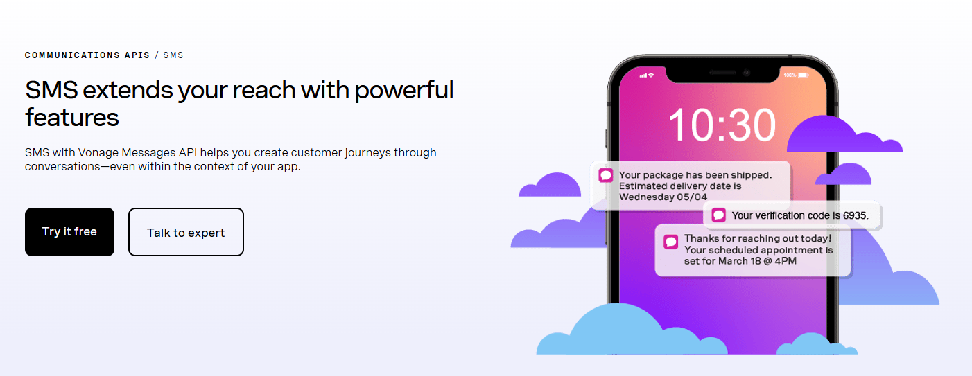 Vonage SMS API