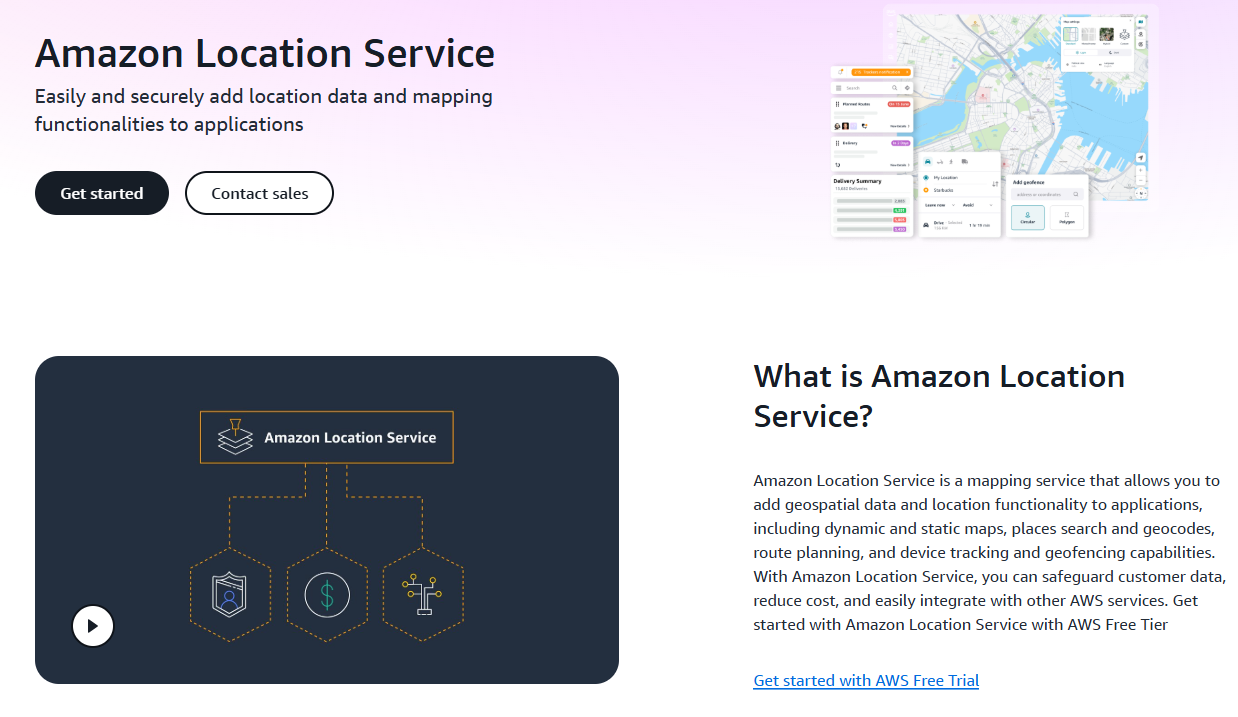 Amazon location service