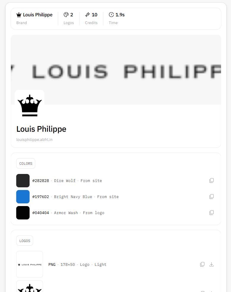 Context Dev Brand API Response