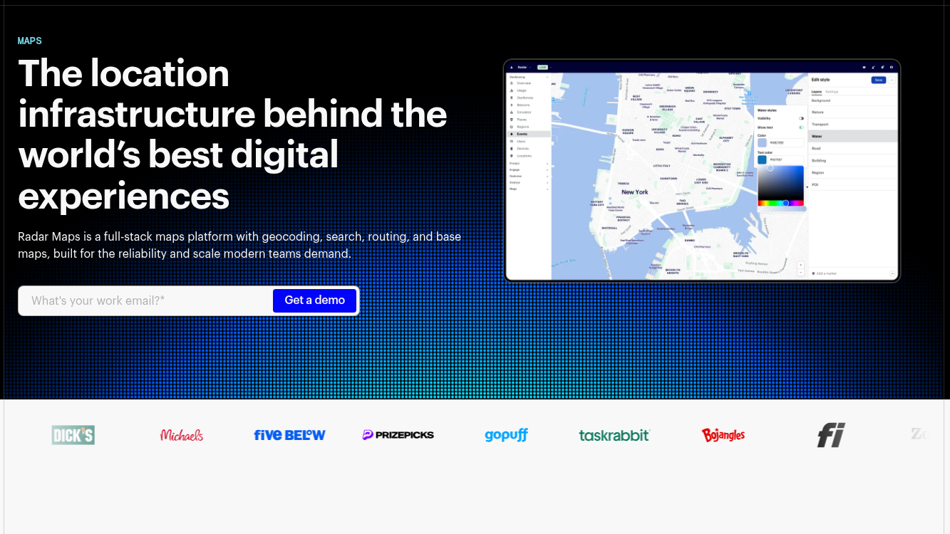 Radar Maps Geocoding API