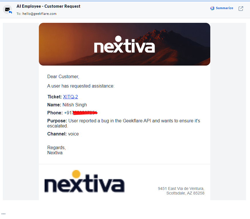 XBert creates a ticket for bug reporting. Screenshot taken on Sep 18, 2026.