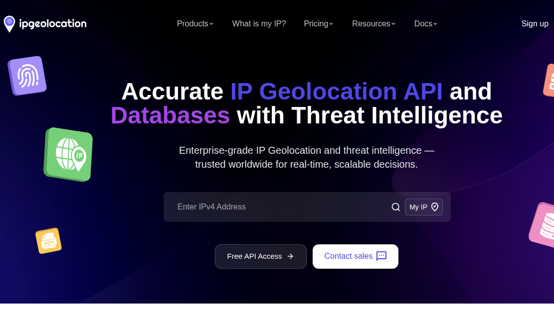 ipgeolocation API