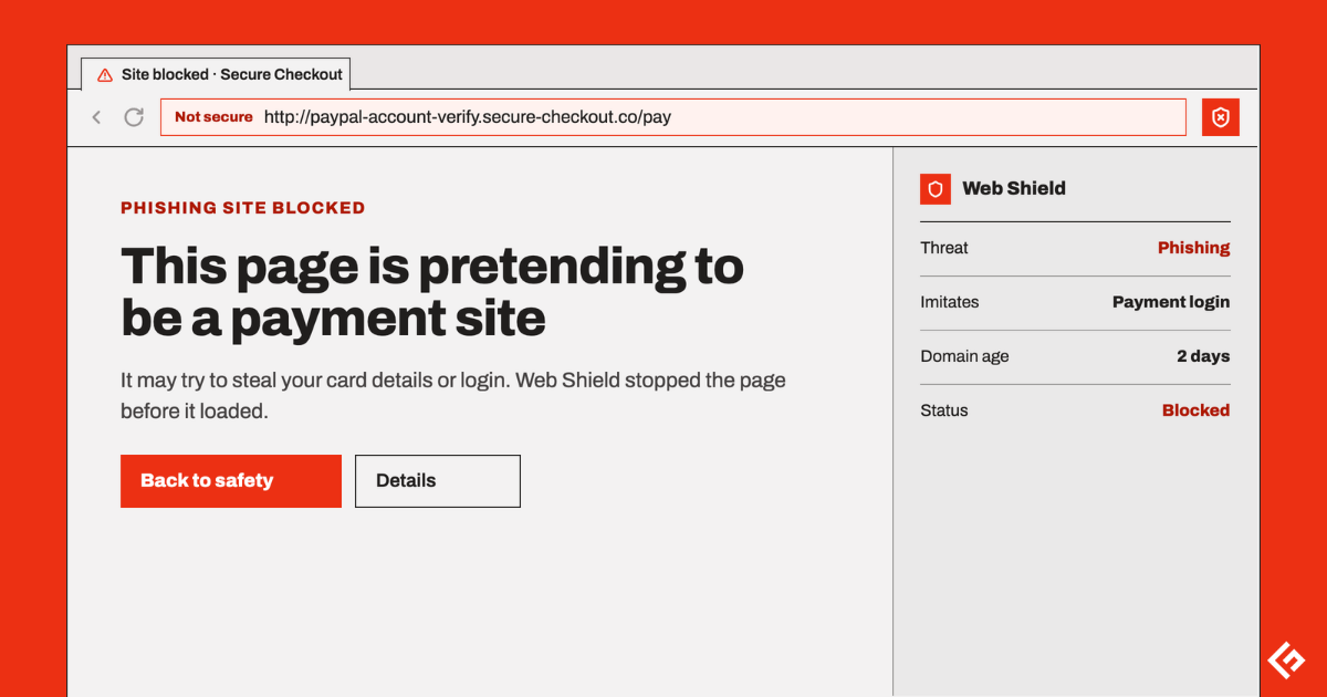 Antivirus browser extension blocking