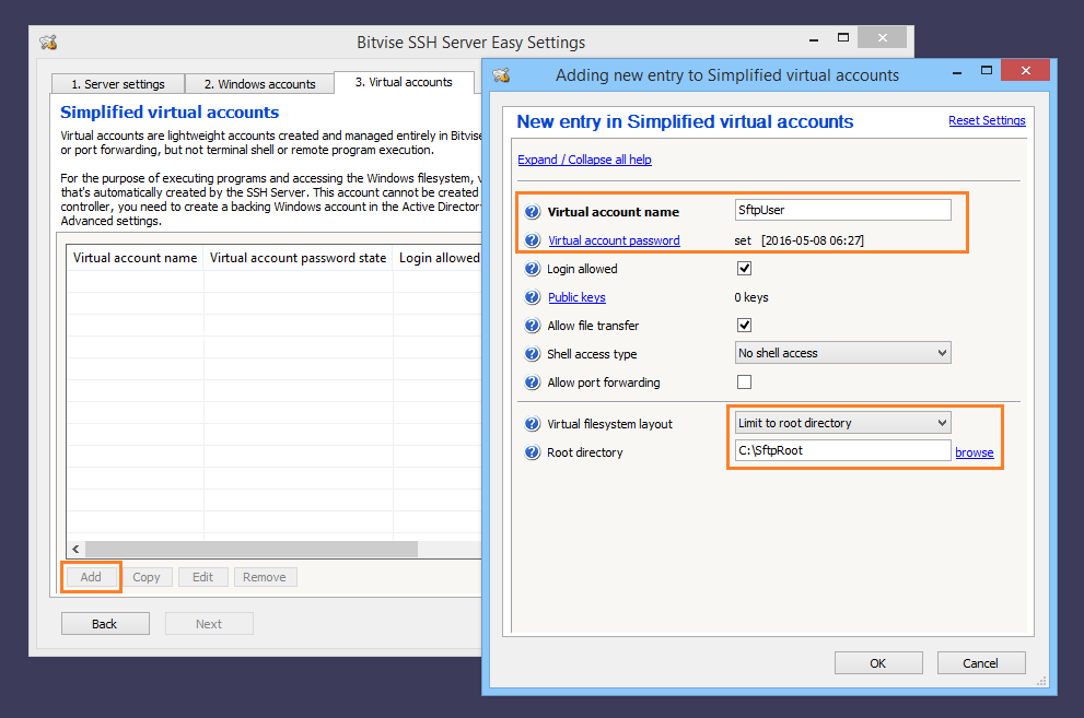 Bitvise ssh client