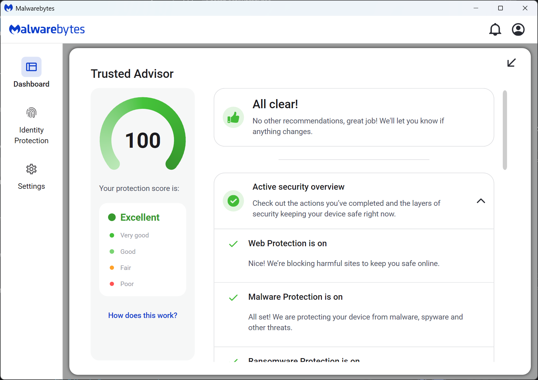 Malwarebytes scan