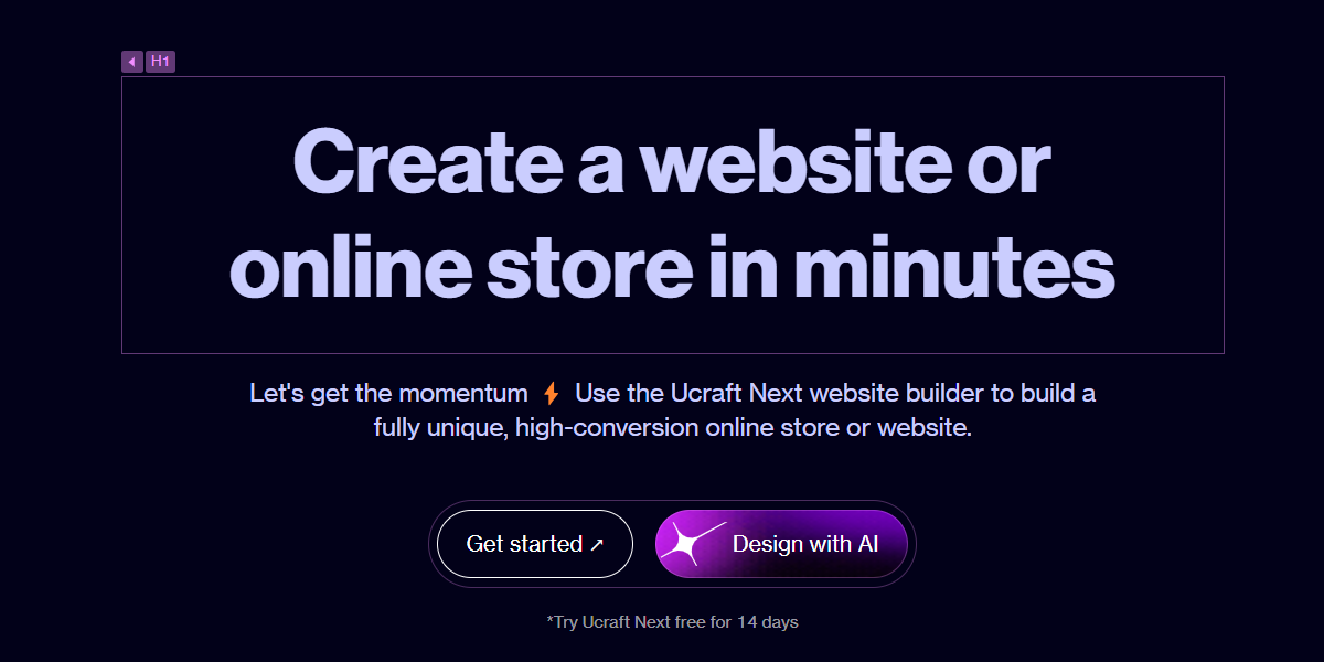 ucraft website builder