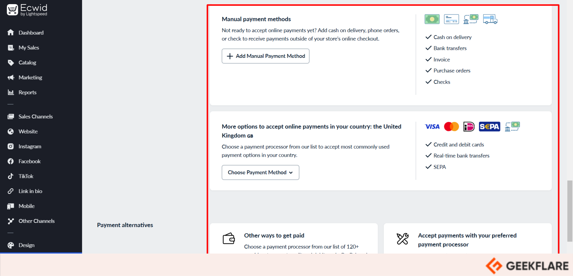 Ecwid payments