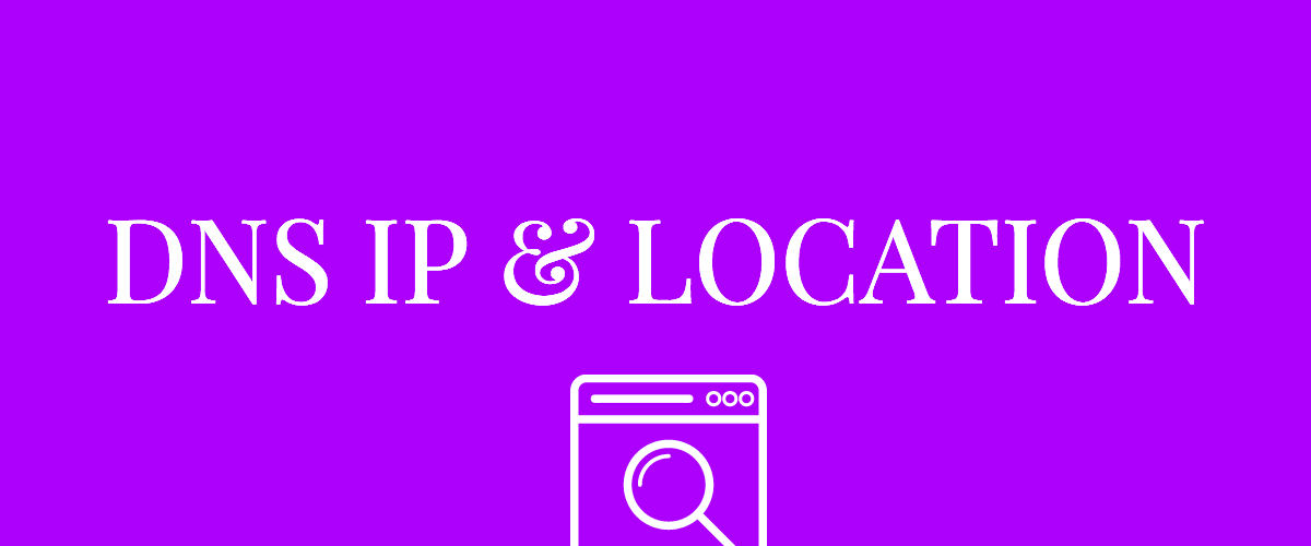 Web Troubleshooting How To Find DNS IP And IP Location