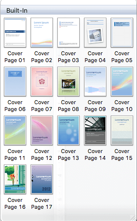 How to Insert and Save Cover Page in Microsoft Word on MAC - 27