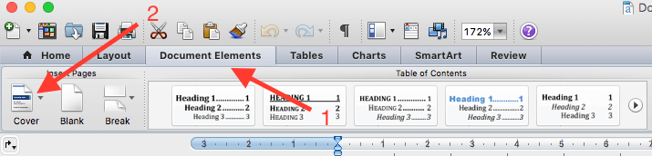 How to Insert and Save Cover Page in Microsoft Word on MAC - 9