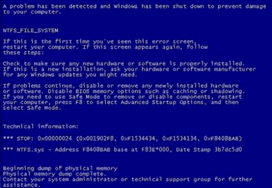 4 BSOD (Blue Screen of Death) PC Errors and their Solutions