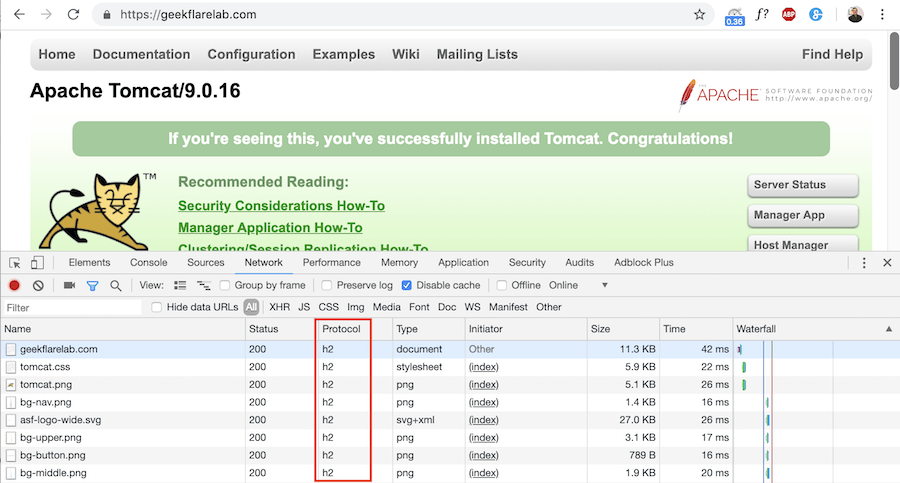 How to Implement HTTP2 in Tomcat  - 80