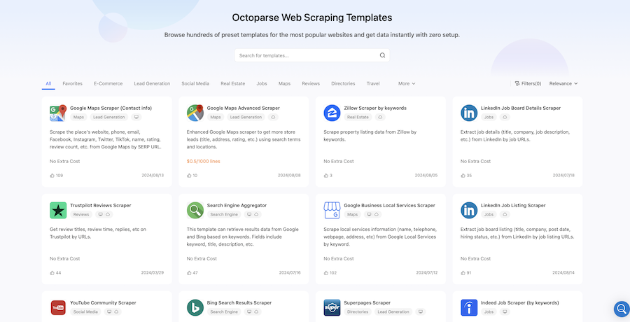 octoparse web scraping