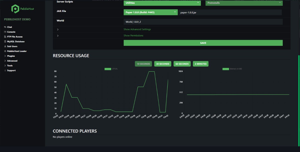 pebblehost minecraft hosting