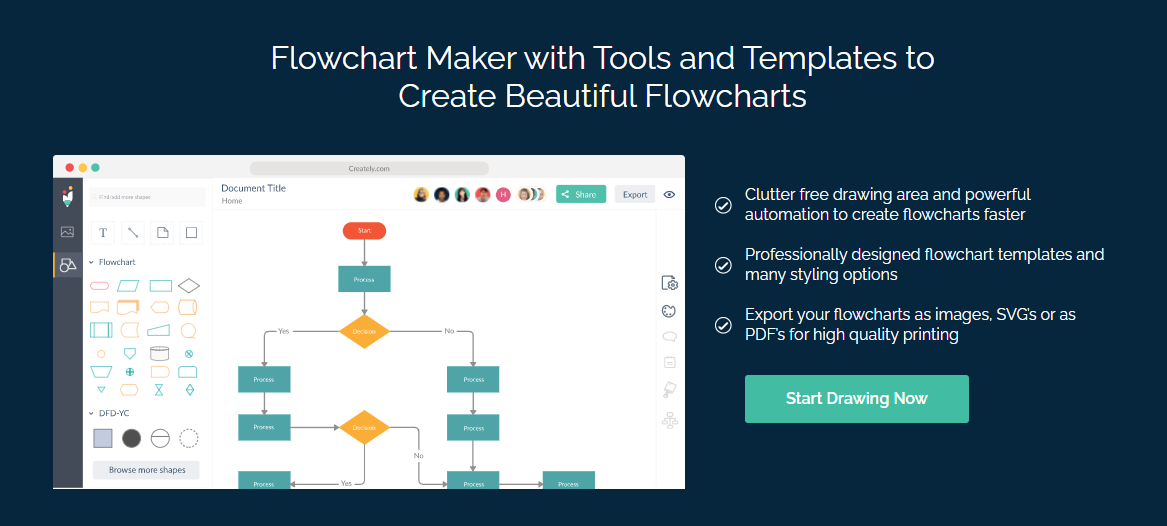 Draw 3D Objects Online with Creately Diagram Tools