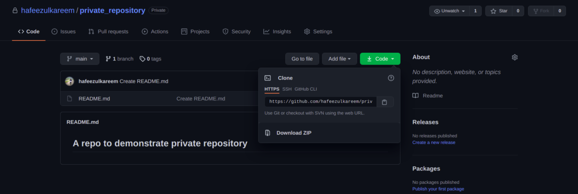 How to Setup Passwordless Authentication to GitHub Private Repository?